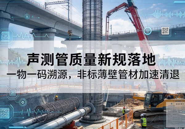 潮州声测管质量新规落地，一物一码溯源，非标薄壁管材加速清退