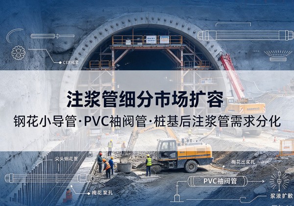 潮州注浆管细分市场扩容，隧道钢花小导管、PVC 袖阀管、桩基后注浆管需求分化
